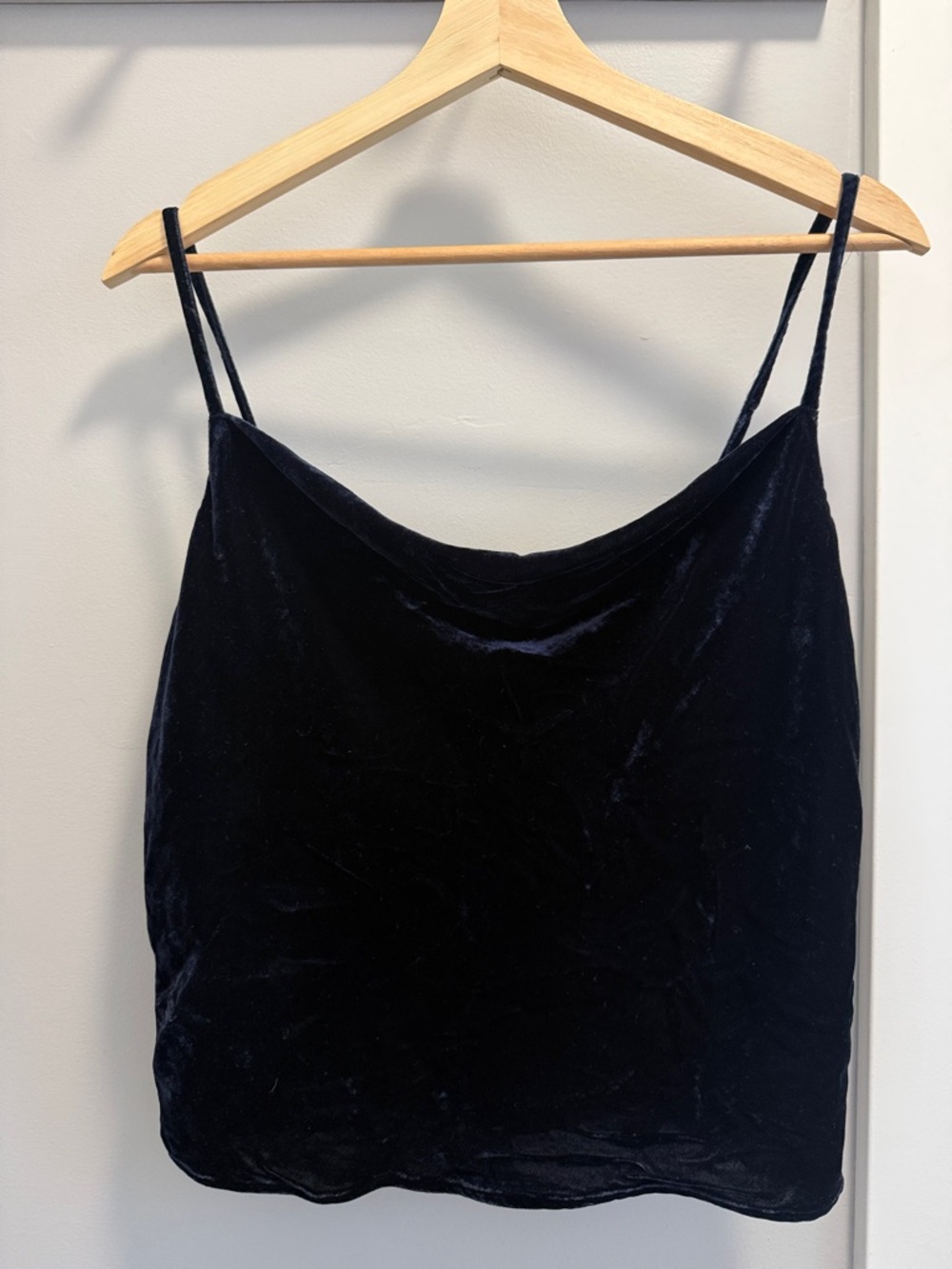 Banana Republic Navy Blue cowl neck velvet Tank Top XS